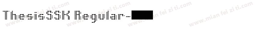 ThesisSSK Regular字体转换